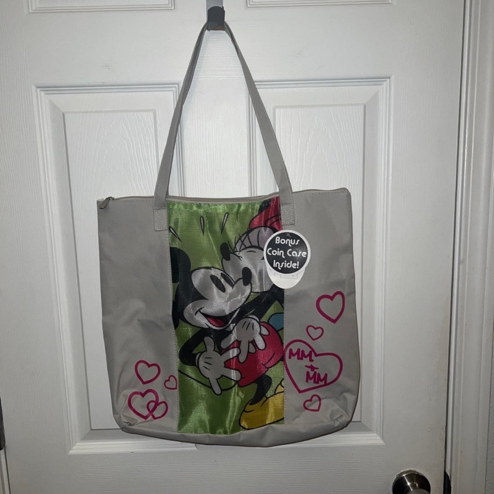 Disney Minnie and Mickey tote bag
With coin case